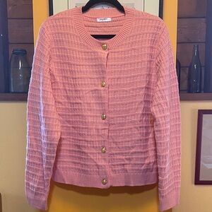 Zeagoo Retro Pink Acrylic Cardigan